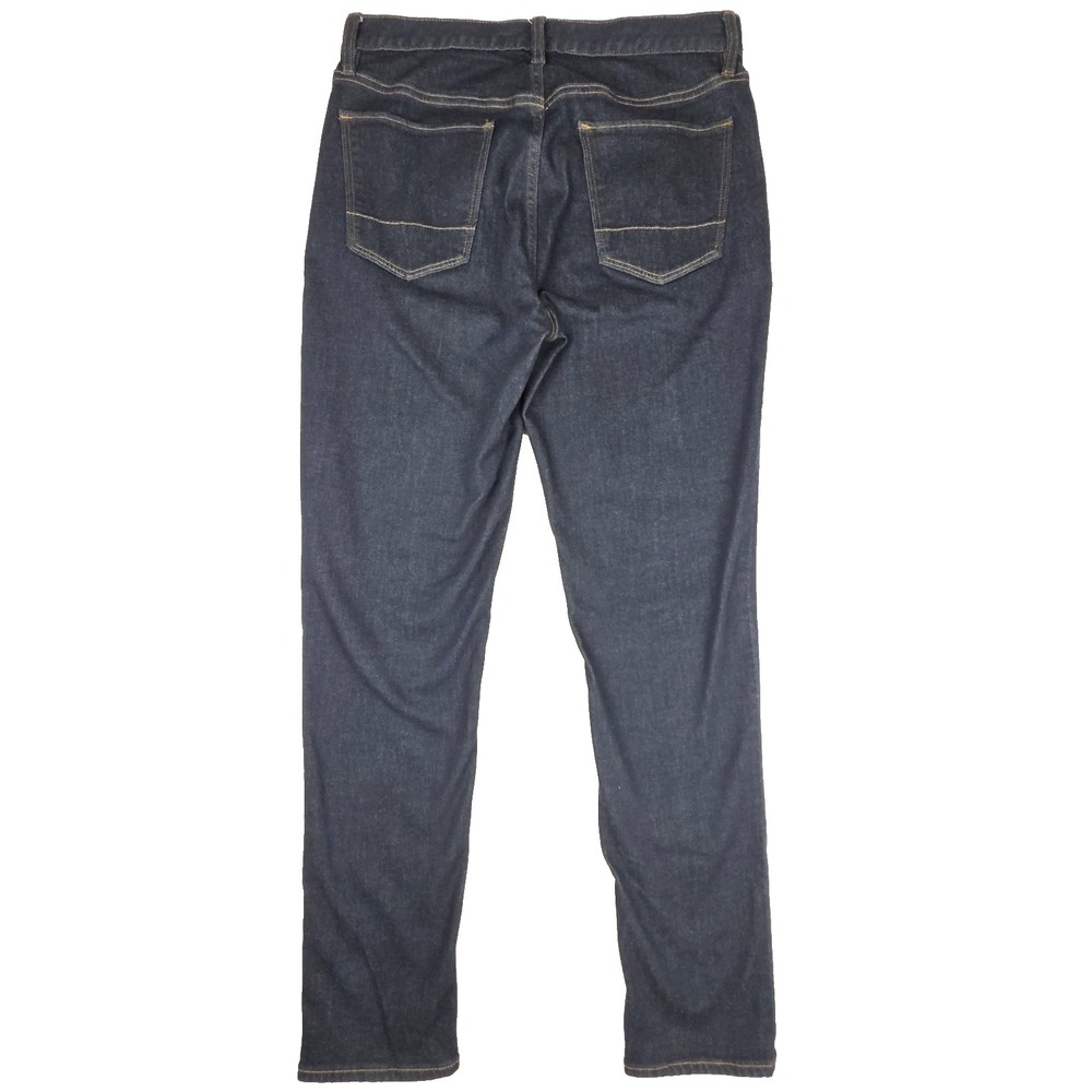 Banana Republic Mens Travel Jeans 33x34 (32") Slim Straight Fit Denim Dark Blue - Picture 8 of 12